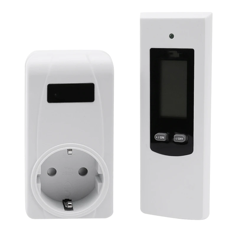 

Thermostat 220V Temperature Control Digital Wireless Thermostat LCD Remote Temperature Controller Socket,EU PLUG