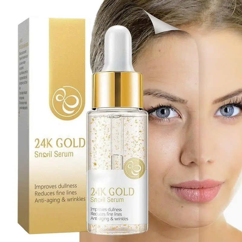 

24K Gold Facial Serums 24K Gold Aging Proof Face Serums Moisturizer Essence For Day And Night Wrinkles Reduction Re-Activate