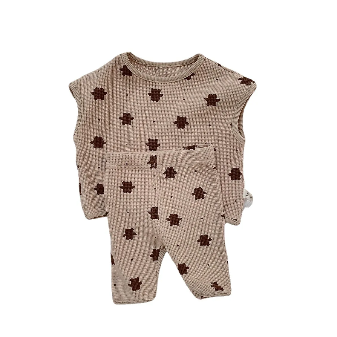 

Футболка и штаны для мальчиков и девочек 0-36 месяцев, хлопковый комплект из двух предметов, с мультяшным рисунком, комплект из топа и штанов, на лето