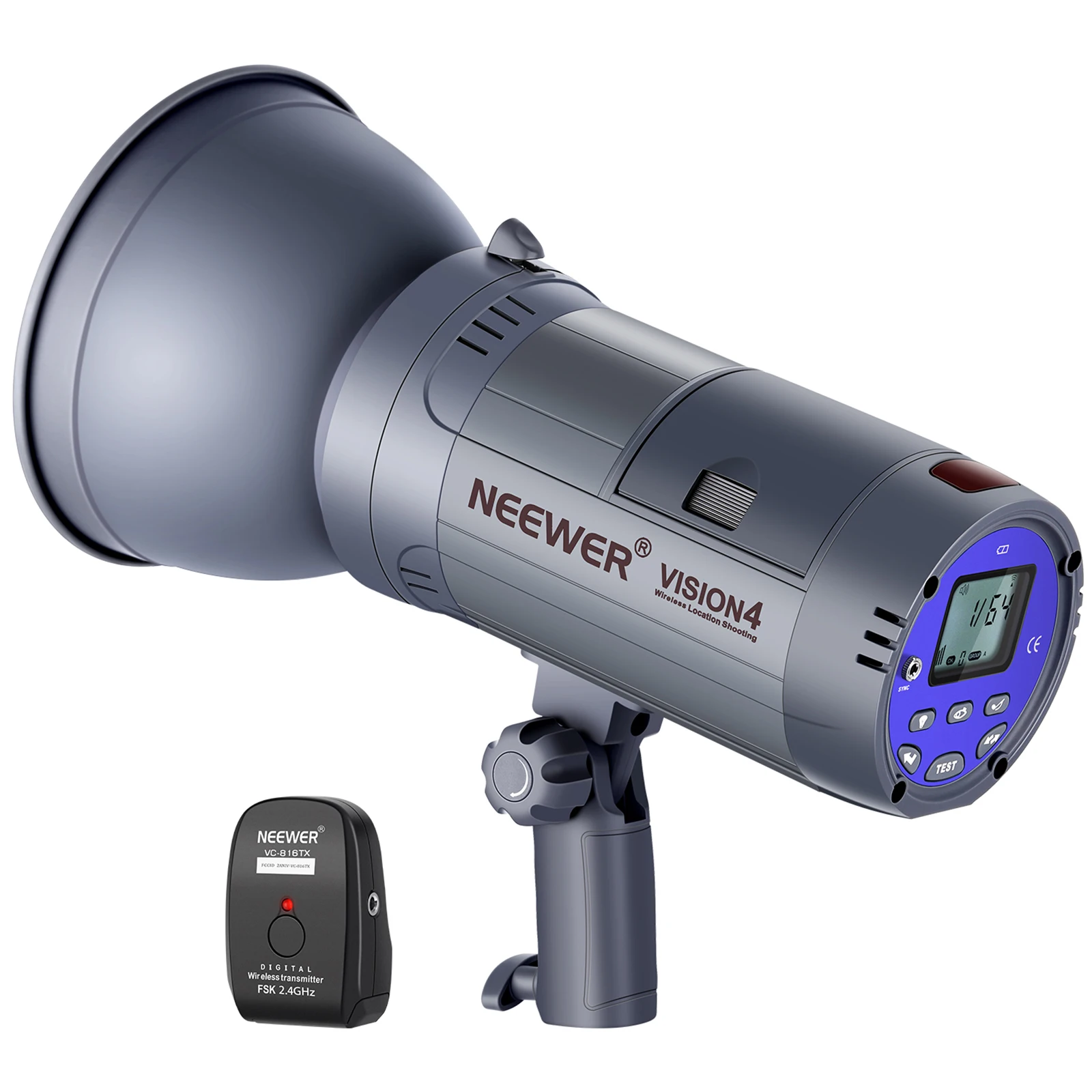 

Neewer Vision 4 300W Outdoor Studio Flash Strobe Li-ion Battery Powered Monolight,1000 Full Power Flashes,Recycle In 0.4-2.5 Sec