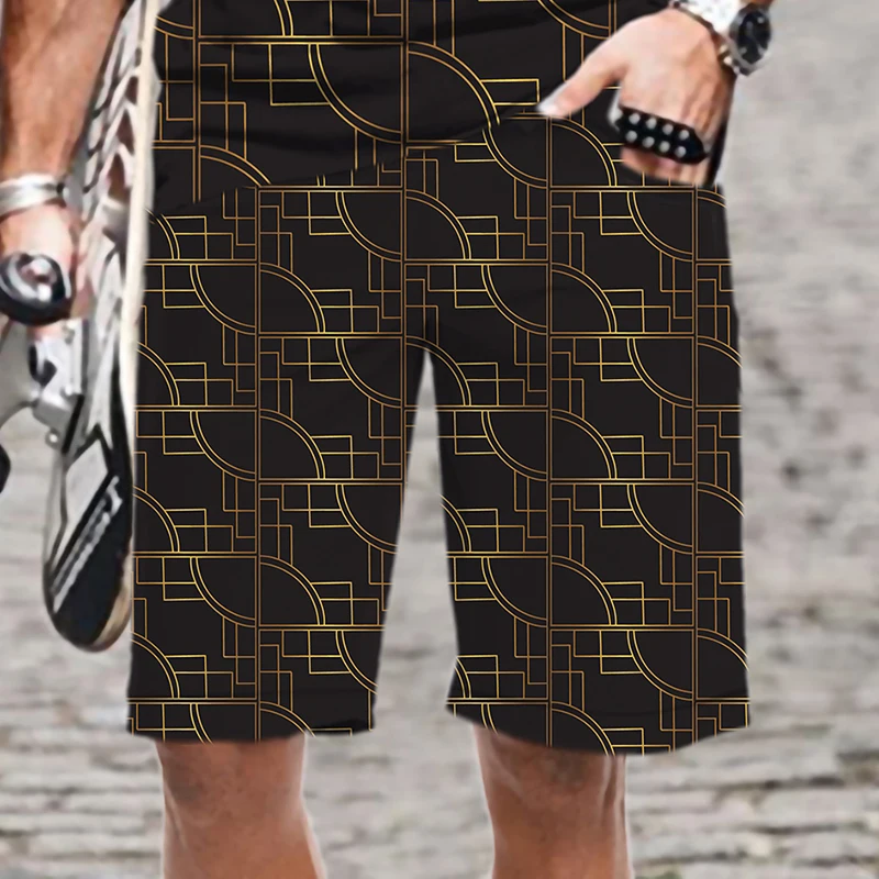 Men's Shorts Beach Leopard Print Pattern Casual Quick Dry Swimming Swimsuit Cool Loose Harajuku Funny Streetwear 3D Printed Man