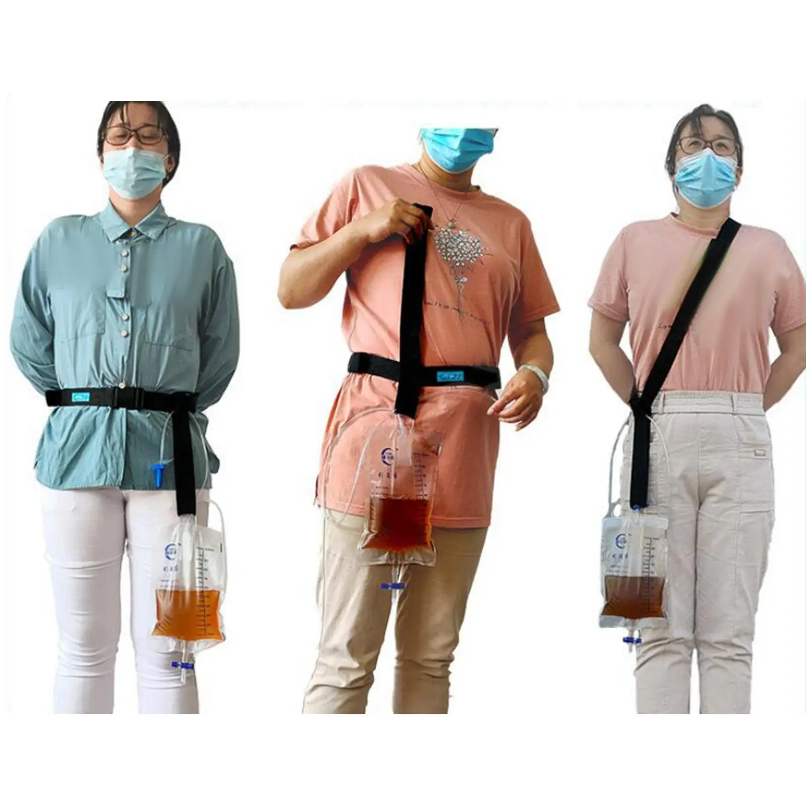

Drainage Bag Strap Waist Support Holder Urinary Drainage bag Band Drainage Bag Stabilization Device for Men/Women Outdoor
