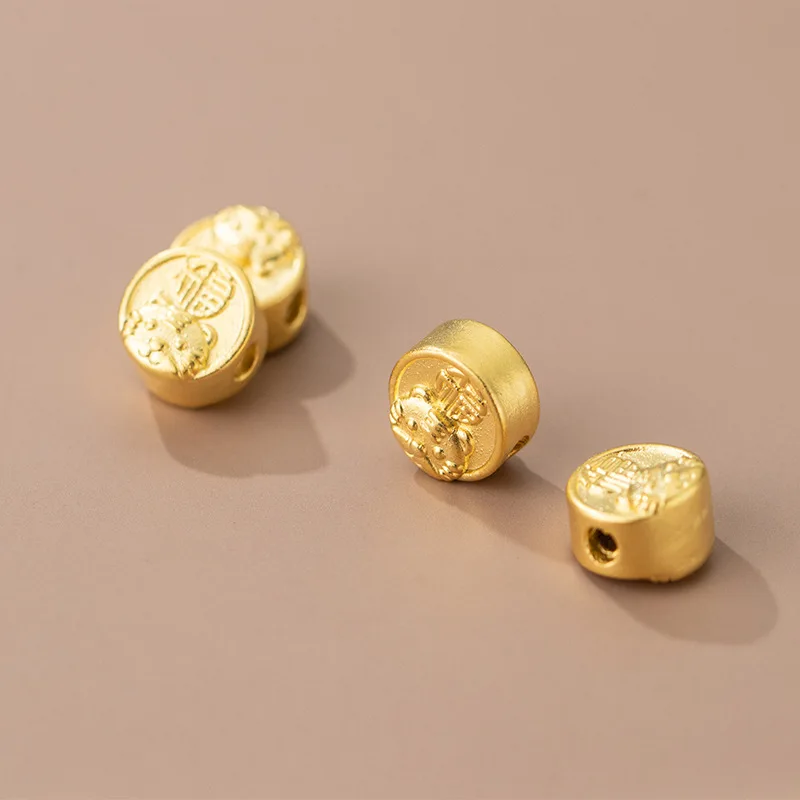 MEETSOFT модные бусины из серебра пробы с китайскими знаками Зодиака и тигром