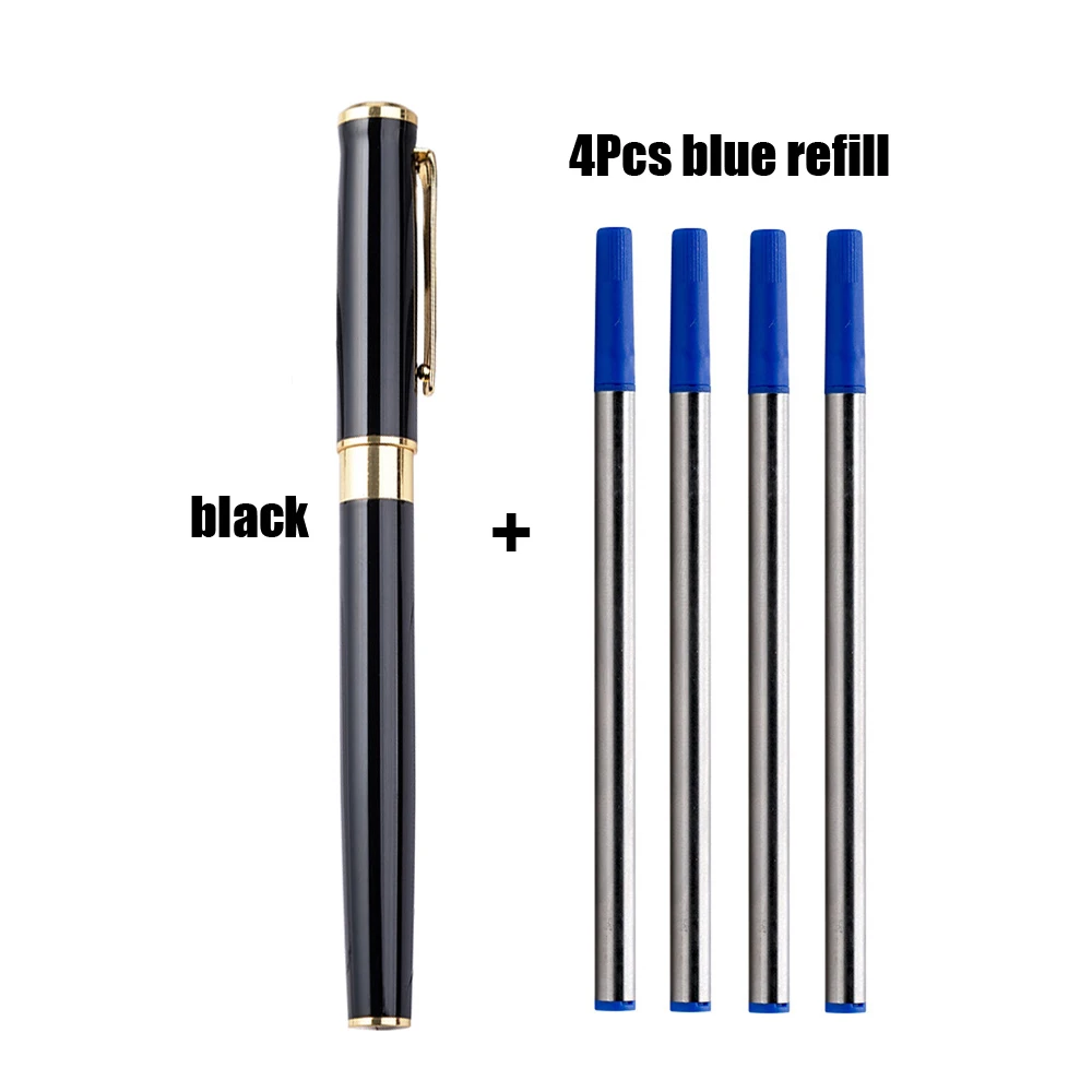 

Luxury Quality Ballpoint Pen With Blue Black Refill School Student Office Rollerball Pen New Stationery Supplies Gift Pens