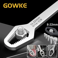 gowke universal torx wrench adjustable glasses wrench 8 22mm for bicycle motorcycle car ratchet wrench spanner repairing tools