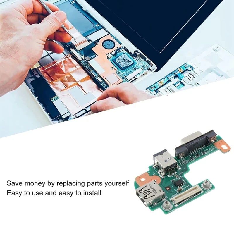 

Небольшая плата питания ноутбука для P17F N5110 V3550 M5110 USB + плата VGA порта