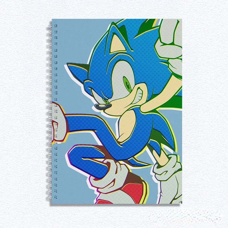 Утолщенный альбом для рисования с твердым корпусом из мультфильма Ежик Sonic
