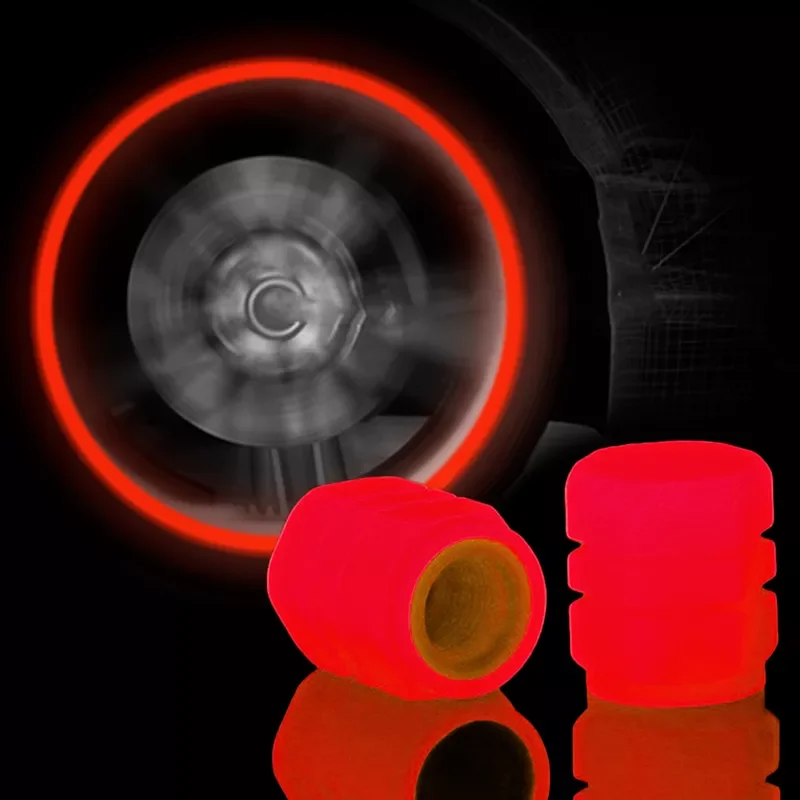 

Luminous Valve Cap Universal Car Motorcycle Bike Tire Wheel Valve Dust Cover Tire Valve Stem Caps 1.2cm Outer Diameter