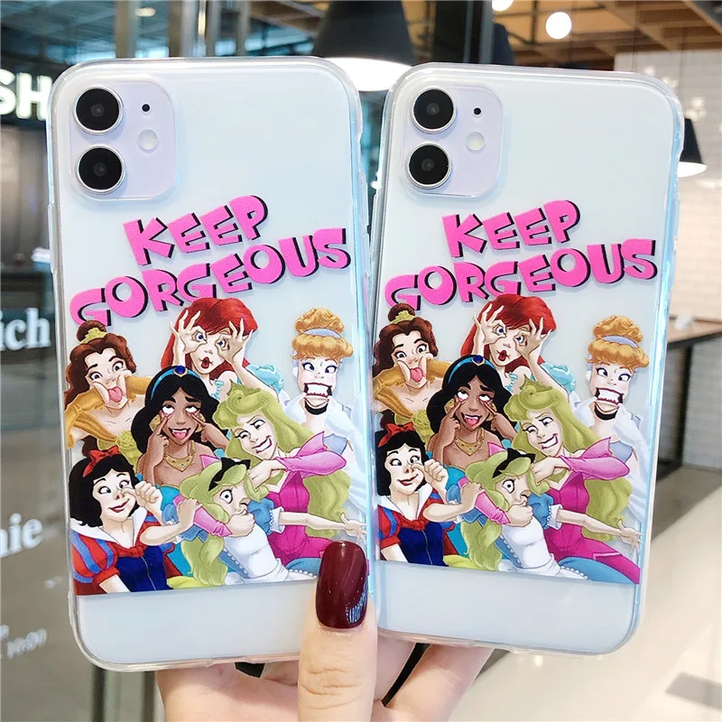 

Прозрачный силиконовый чехол для iPhone6/7/11/12pro/13Promax