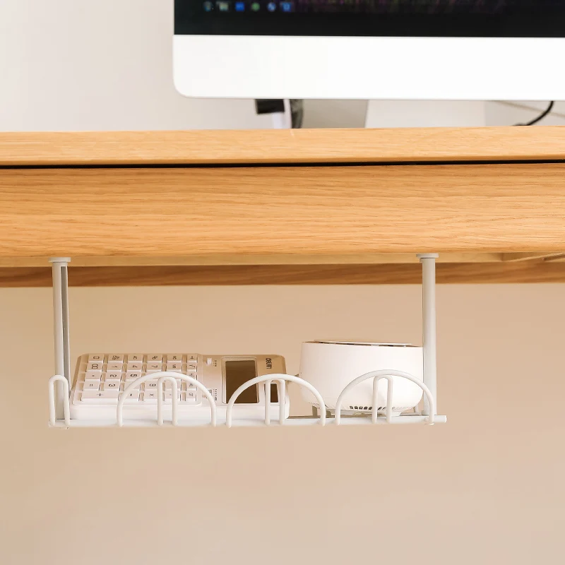 

Under Desk Cable Management Tray Organizer for Wire Cord Power Charger Plugs Table Storage Rack Home Office Desk Wire Organizer