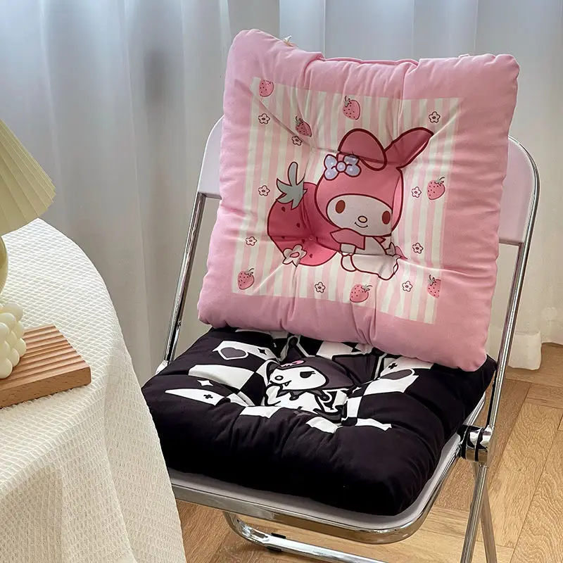 

Sanrios Cinnamoroll Kuromi Милая подушка на сиденье My Melody аниме мультяшная Подушка на Спинку Офисного Стула кавайная теплая подушка на стул