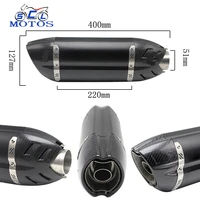 universal carbon fiber motorcycle muffler exhaust system moq 1pcs