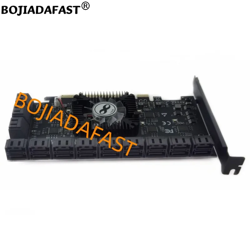 24 разъема SATA 3.0 к PCI-E 16X PCI Express X16 Контроллер расширения Riser Card 6 Гбит/с для жесткого
