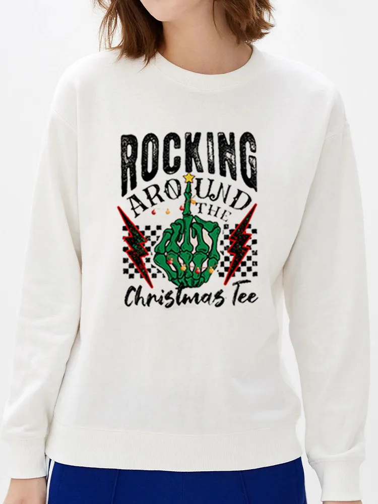 

Женский свитшот с круглым вырезом, с длинным рукавом