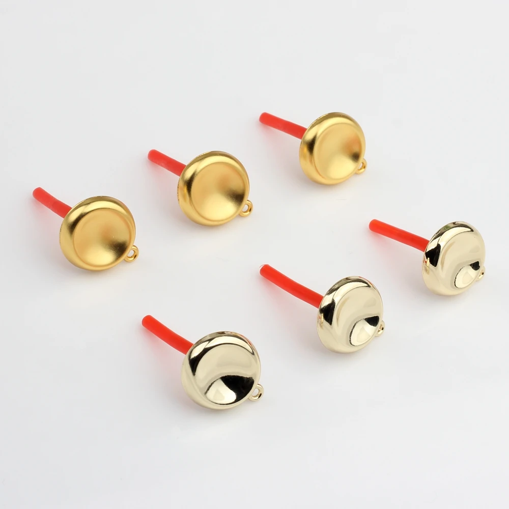 

Простые круглые базовые серьги-гвоздики с цинковым покрытием, соединитель, 6 шт., модные серьги «сделай сам», фурнитура для изготовления акс...