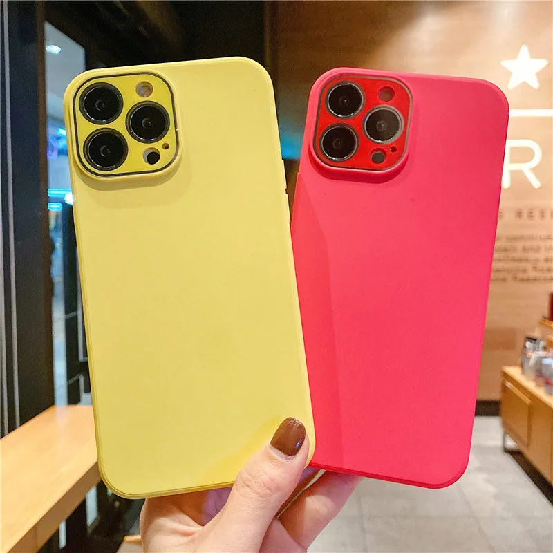 

For iPhone 13 11 12 Pro X XR XS Max Case Luxury Original Liquid Silicone Soft Cover For iPhone 7 8 Plus Shockproof Phone Case