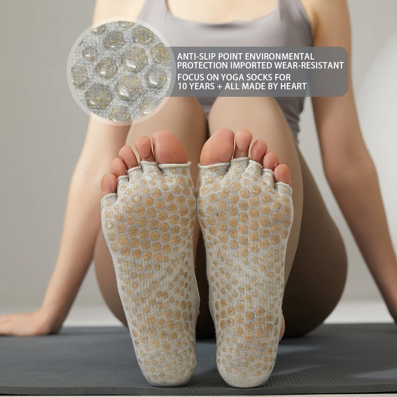 GYMIGO Non-slip Yoga Socks Professinal Women Pilates Socks High Quality Breathable Ladies Ballet Dance Sports Socks