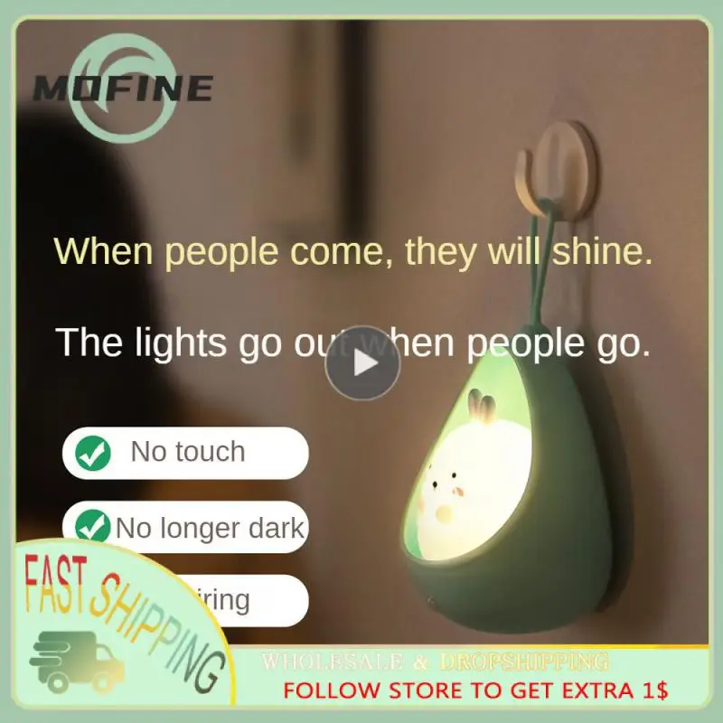 

Human Body Induction Induction Wall Lamps Creative Plastic Desk Lamp Eye Protection Energy-saving Led Book Lights Usb Charging