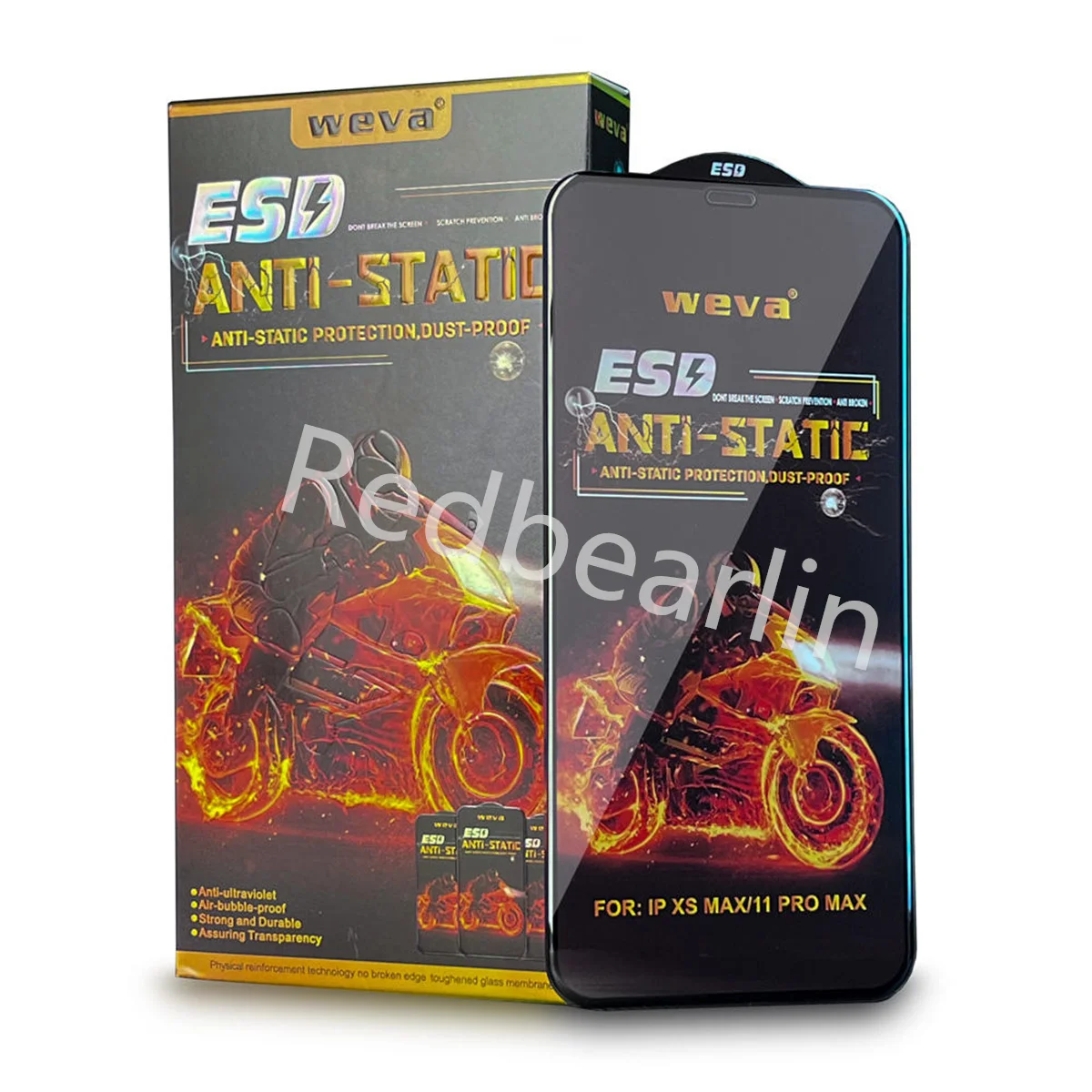 10/20PCs Dust-Proof ESD Anti-Static Tempered Glass Full Cover Screen Protector for iPhone 11 12 13 14 Pro Max x xr xs Protective