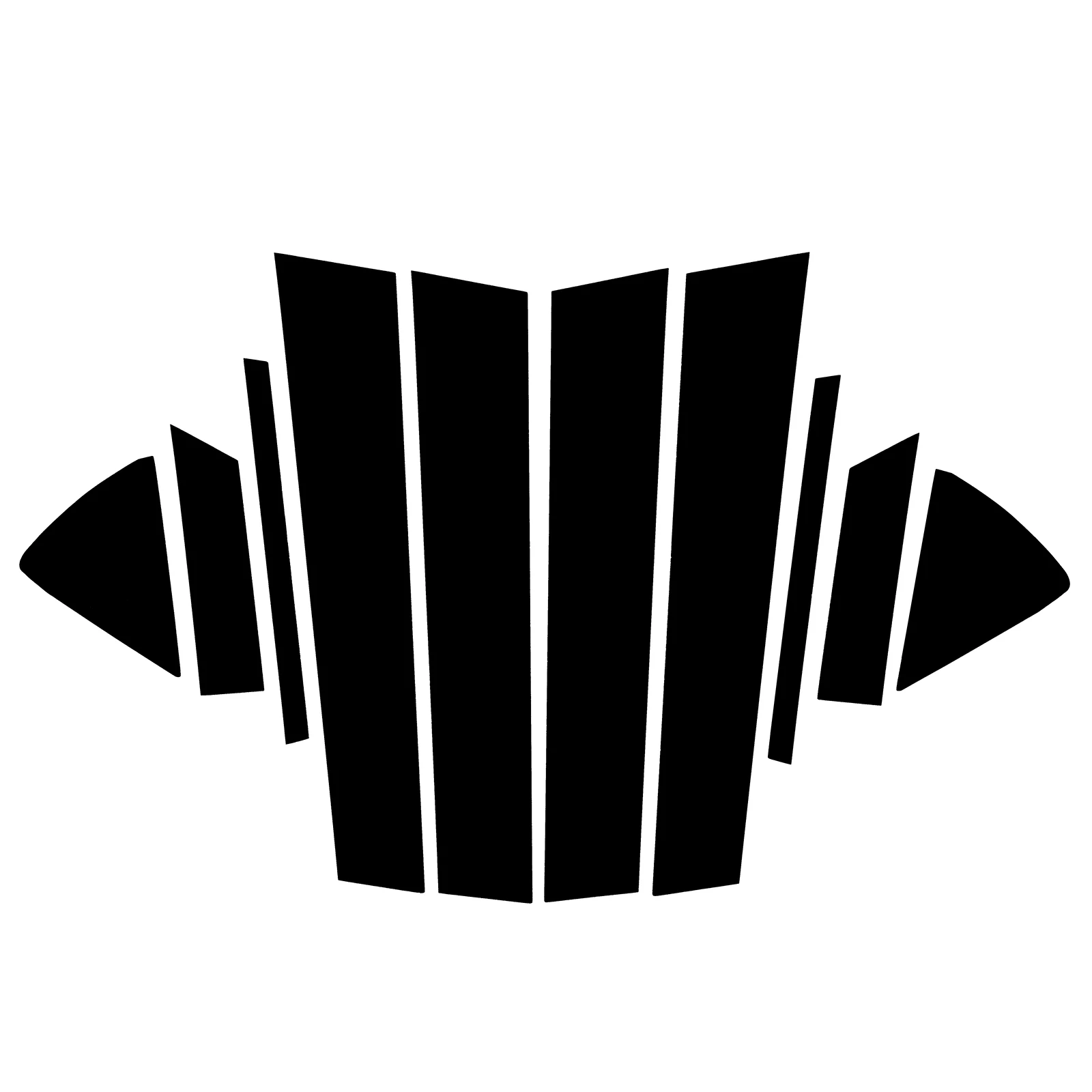 10 шт., декоративная накладка на окно автомобиля, наклейка на колонку BC для Mazda 6 RUIYI 2010-2015, полированные столбы, аксессуары для стайлинга автомобиля