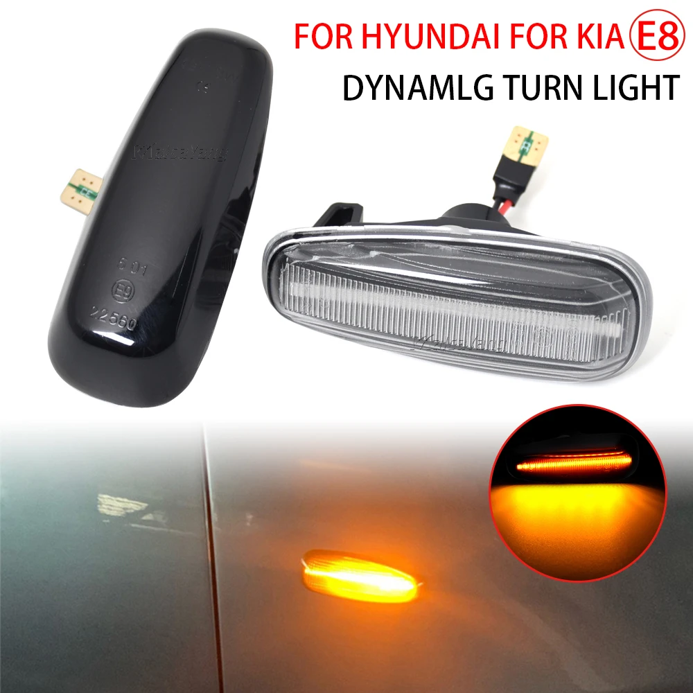 LED Side Marker Light Dynamic Turn Signal Lamp For Kia Pro Ceed Estate Rio III Hatchback Saloon Hyundai i30 Azera Elantra Avante