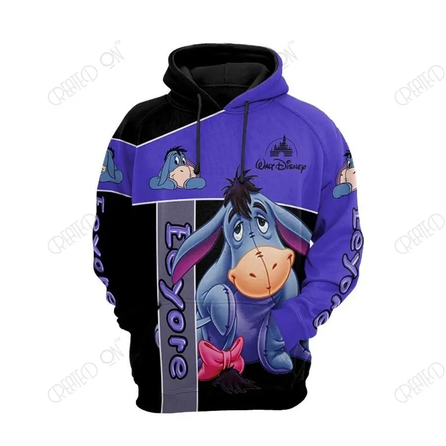 

Disney Anime Hoodie Sportswear Print Jacket 3d Baseball Uniform Pullover Hoodie for Men and Women Oversized men's clothing