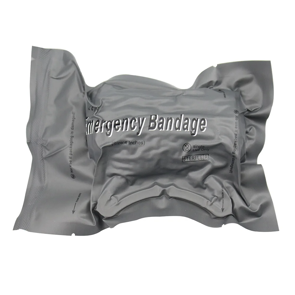 

Hot! 1pc 4 Inches Madicare Israeli Bandage Trauma Dressing, First Aid, Medical Compression Bandage, Emergency Bandage
