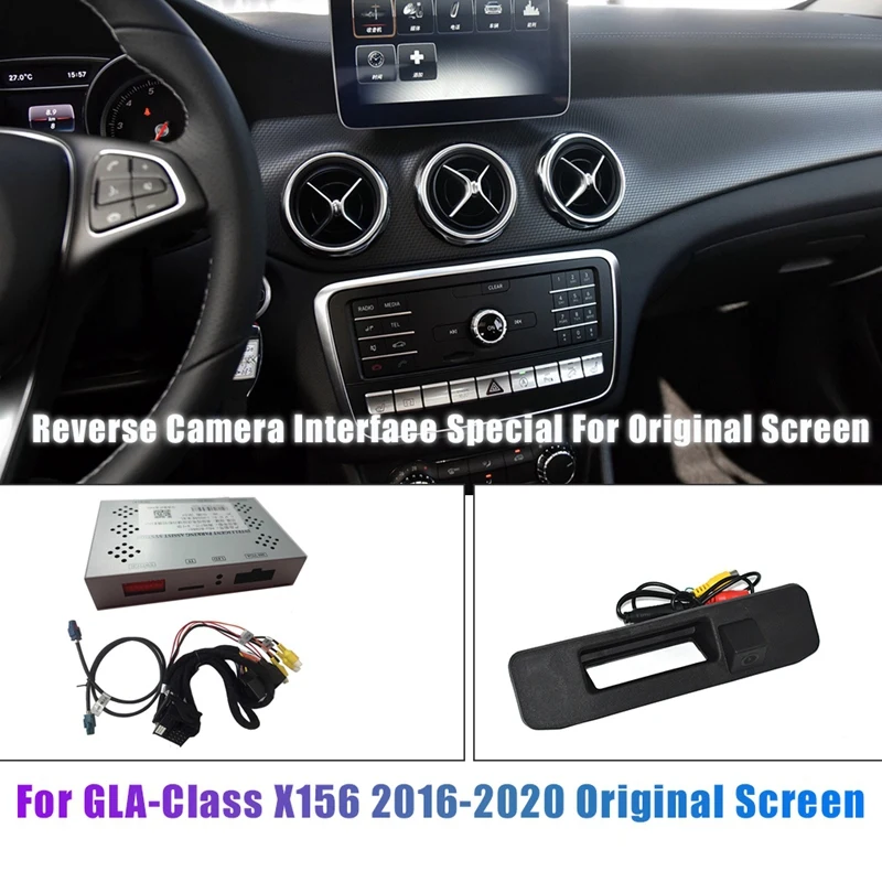 

Car Front Rear View Reverse Camera Adaptor Update Screen System Kit for Mercedes-Benz GLA Class X156 2016-2020