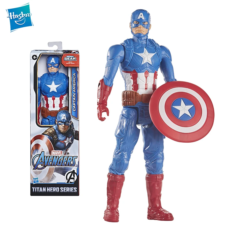

Marvel Avengers Titan Hero Series Captain America Action Figure 12 Inch Toy Marvel Universe for Kids Aged from 4 Years E7877