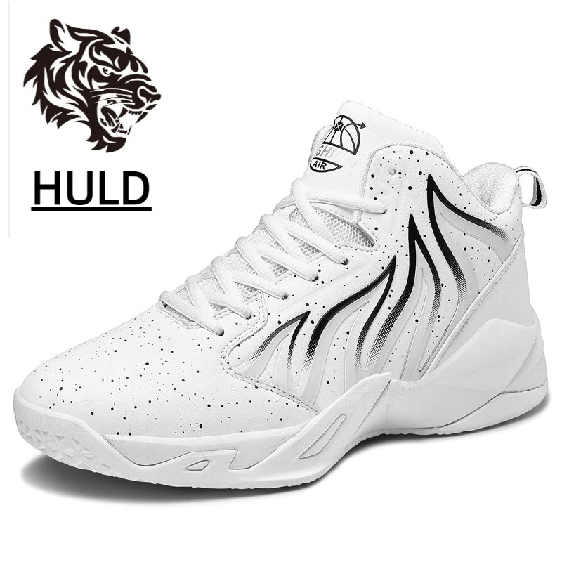 Men's High Quality White Men's Sports Shoes Outdoor Non-slip Cushioning Training Basketball Shoes