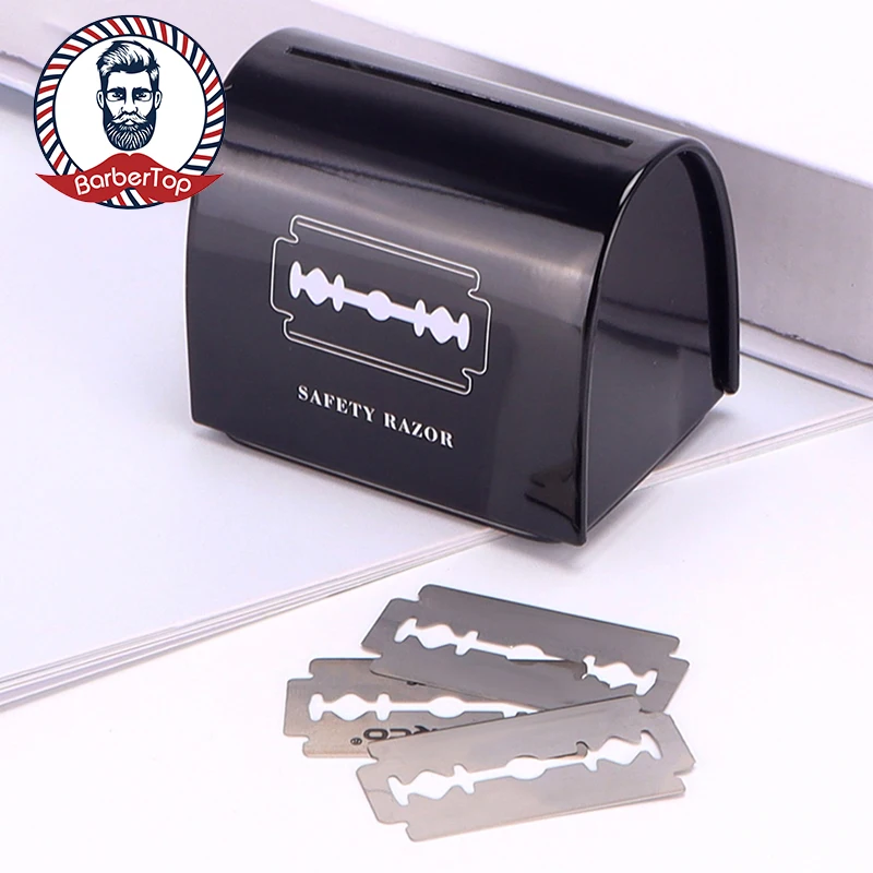 

NEW Barbershop Blades Dispenser Razor Disposal Case Recycling Box Used Salon Safety Storage Container Box