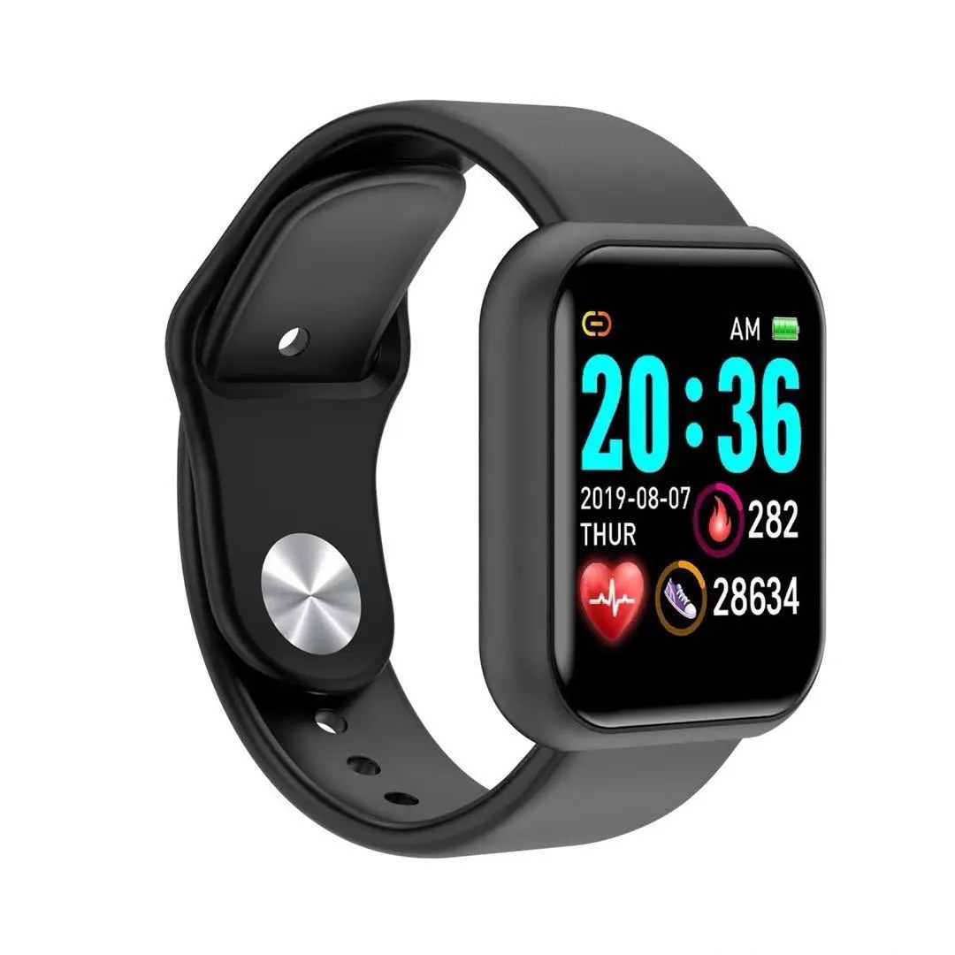 Мужской спортивный смарт-браслет электронные часы, Bluetooth Waterproof Women Y68, Смарт-часы с пульсометром и тонометром, браслет