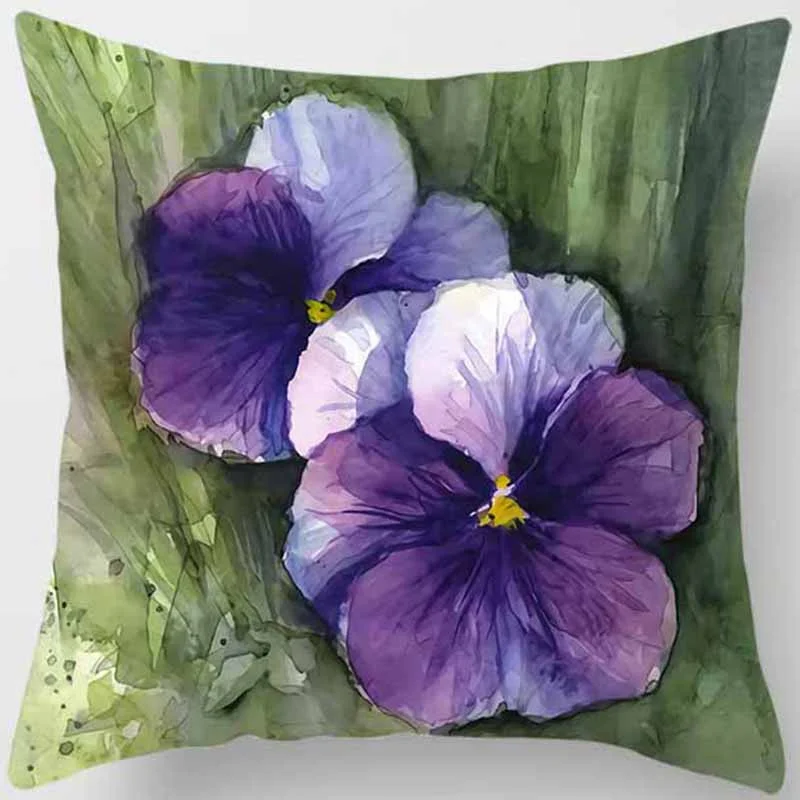 Различные растения и цветы супермягкий Бархатный Чехол для диванной подушки