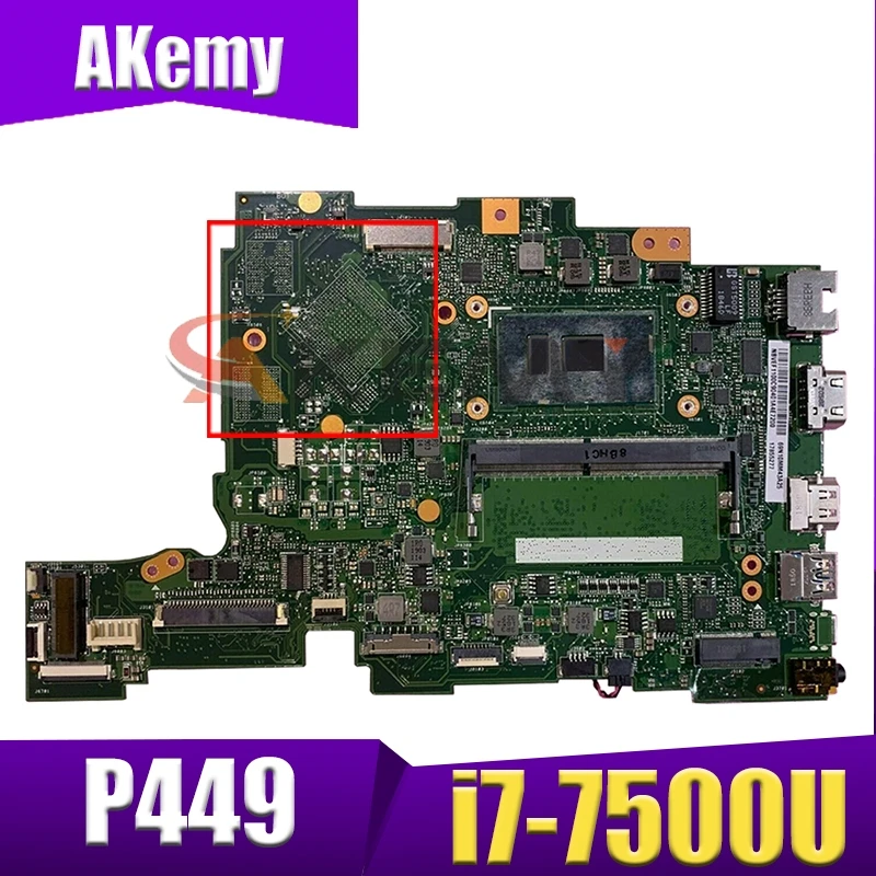 

Akemy laptop Motherboard For ACER Aspire P449 i7-7500U Mainboard PA4DB SR2ZV DDR4