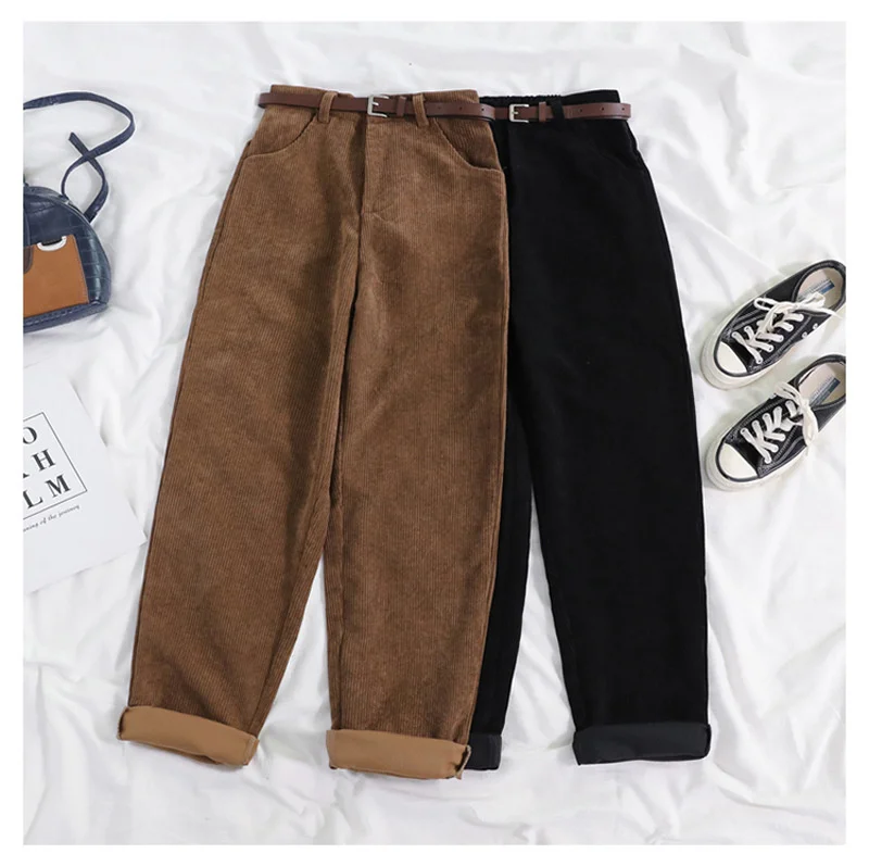 

Women's Corduroy casual pocket pants