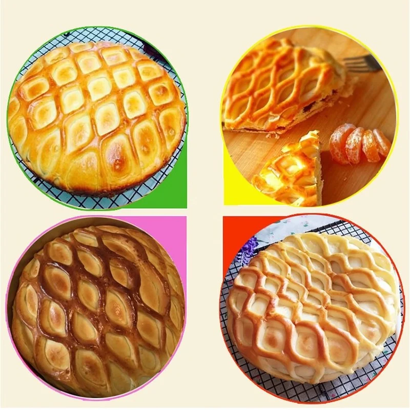 Large Size Pie Pizza Cookie Cutter Pastry Plastic Baking Tools Bakeware Embossing Dough Roller Lattice Craft kitchentool | Дом и сад
