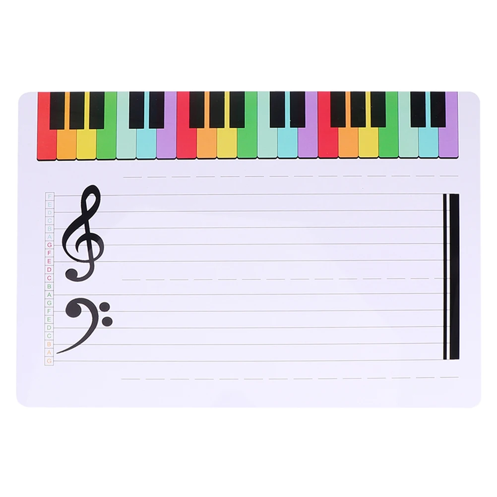 

Music Staff Erasable Plastic Board Music Teaching Exercise Plastic Board Score Card Whiteboard Sadhu