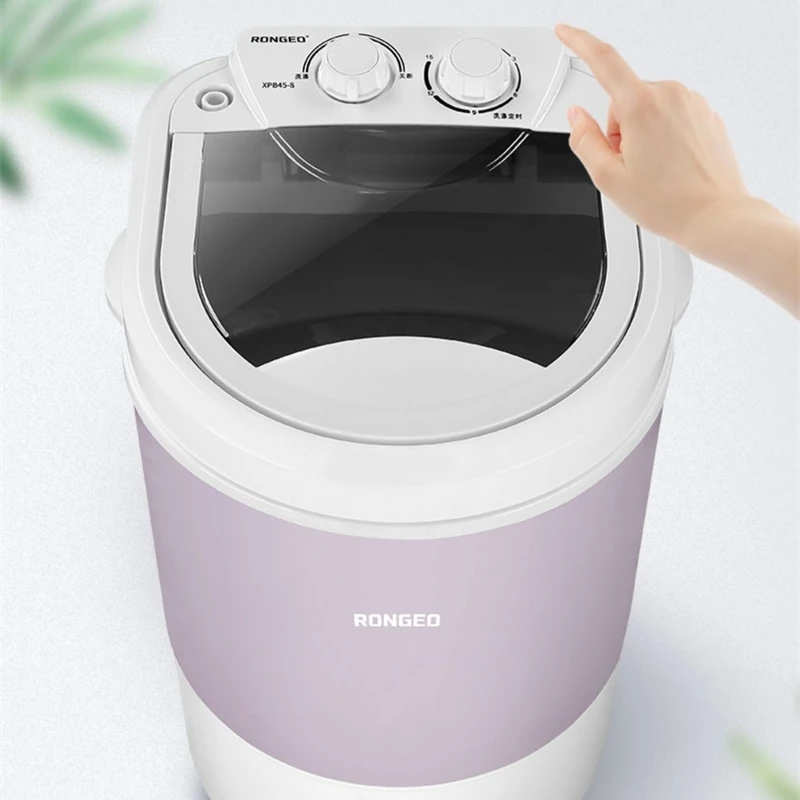 Semi automatic shoe washing machine household portable clothes cleaning artifact blue-ray antibacterial mini small applicant