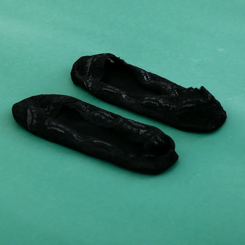 Spring and Summer Thin Seamless Invisible Women's Lace Ankle Socks Silicone Non-Slip Tight Cotton Socks Breathable