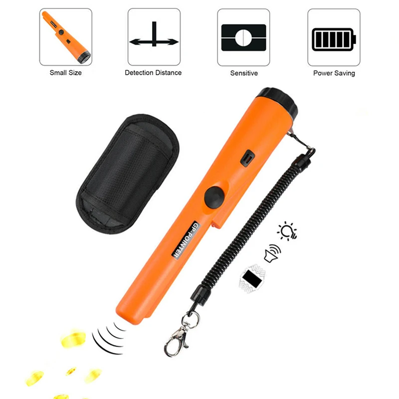 

2023 Upgrade Sensitive Metal Detector Pointer Pinpointing GP-pointer Waterproof Hand Held Metal Detector with Bracelet