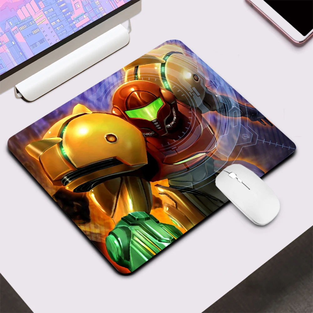 Маленький игровой коврик для мыши Metroid компьютерный офисный клавиатуры