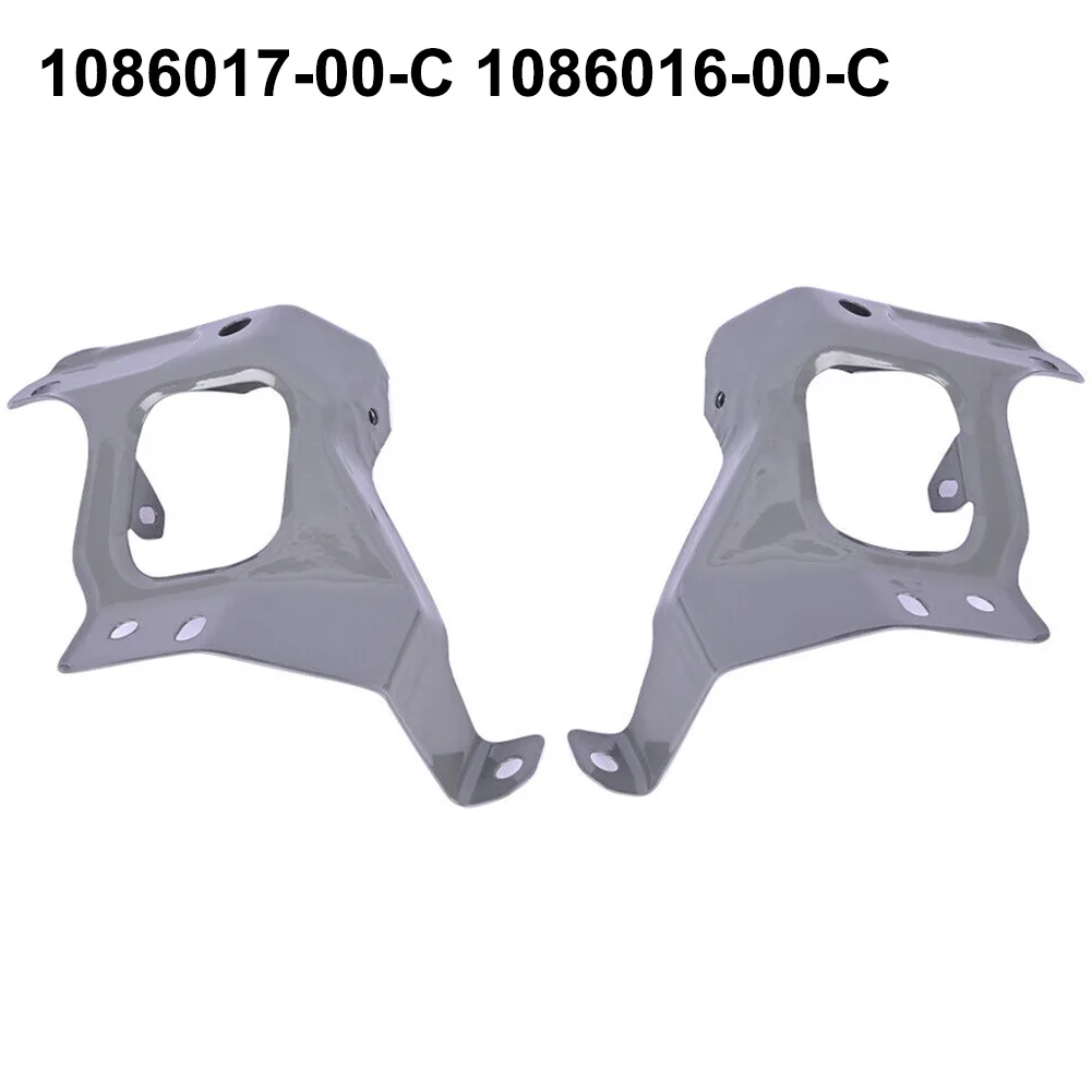 

Right+Left Support Bracket For Tesla Model 3 M3 1086017-00-С 1086016-00-С Front Leaf Plate Brackets Car Body Kit Auto Acessories