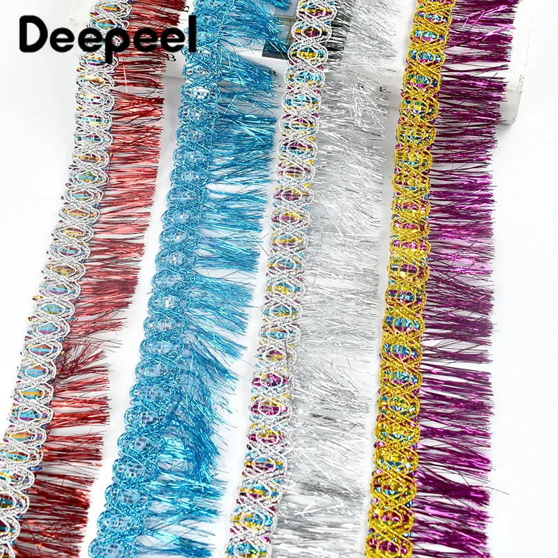 

2/5/10Yards 5.8cm Colored Tassel Lace Trim Fringe Ribbon for Sewing Clothes Dance Dress Trimming DIY Garment Supply Accessories