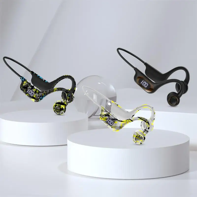 

AKZ-G9/G6 Bone Transmission Derived Show True Wireless Bluetooth-Compatible Headset Tuya Camo Neck Hook Headset With Microphone