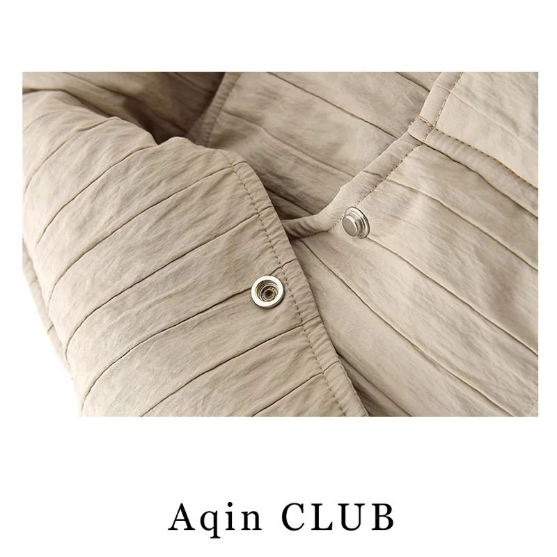 Клубный пуховик Aqin для женщин зима 2024 новая популярная теплая верхняя одежда со