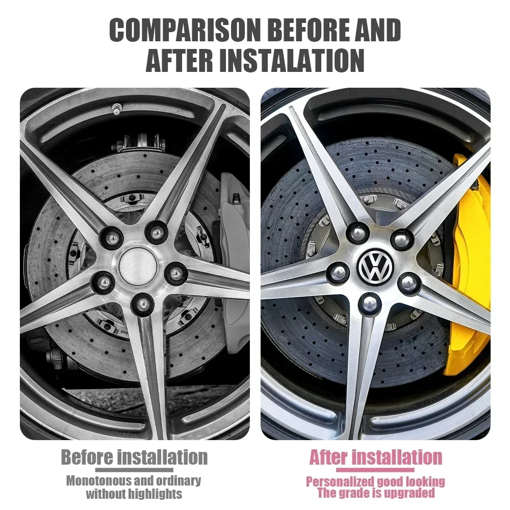 Для Volkswagen VW 4 шт. наклейки на колеса автомобиля 56 мм авто центральная крышка