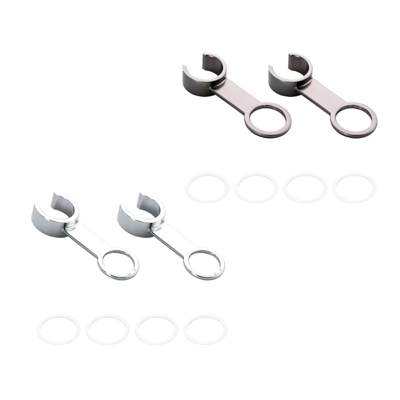 

2 Pcs/set Alloy Handheld Shower Head Bracket Wall Mount Shower Wands Holder