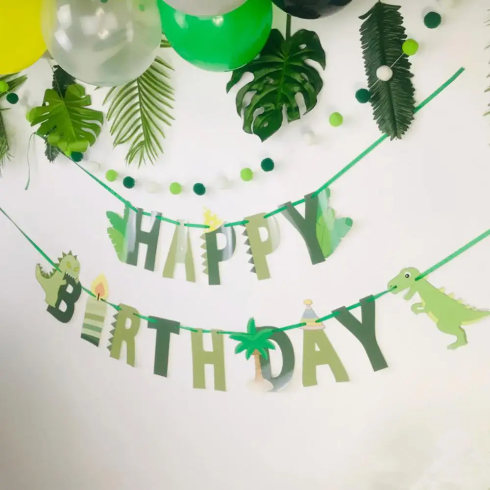 

Theme Banner Jungle Theme Party Easy To Assemble Eco-friendly Can Be Reused Many Times Sturdy Birthday Decorative Paper Banner