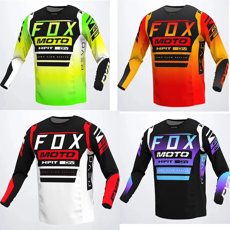 

2023 Racing Downhill Jersey Mountain Bike Motorcycle Cycling Crossmax Shirt Ciclismo Clothes for Men MTB Jersey MX Hpit Fox DH