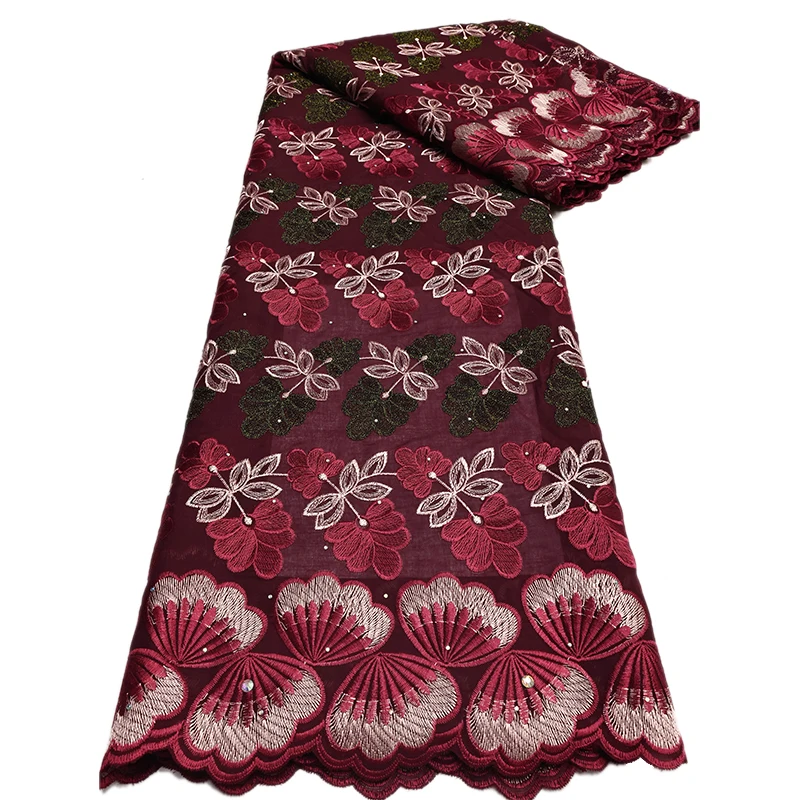 Африканская Хлопковая Кружевная Ткань Швейцарская Вуаль Стандартные Вечерние